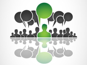 Worldwide communication and social media concept