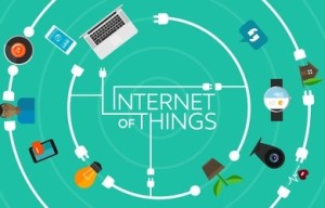 Internet of Things flat iconic illustration