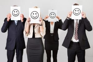 Group of unidentifiable business people