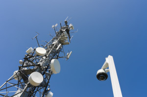 camera and tower