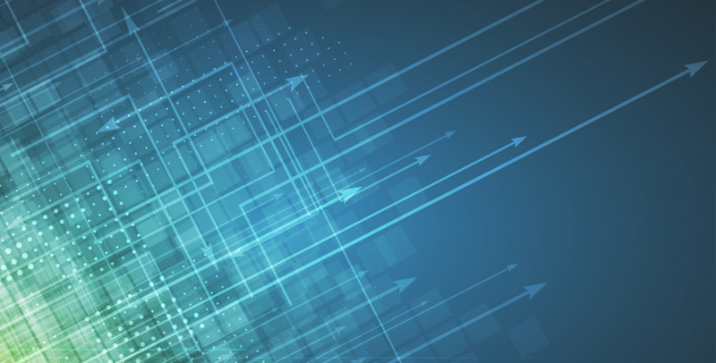 Abstract tech background. Futuristic technology interface. Vector illustration with many geometric shape.