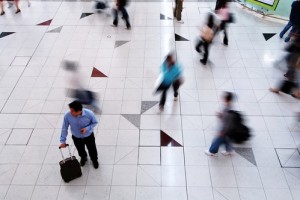 Rushing people