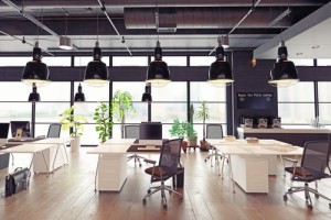 modern cozy loft office