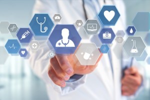 Medecine and general healthcare icon displayed on a medical interface
