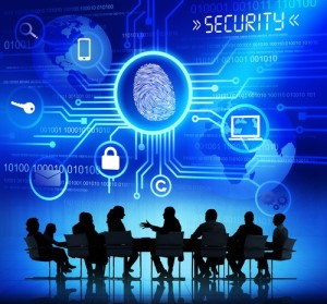 Group of Corporate People Having a Discussion About Global Netwo